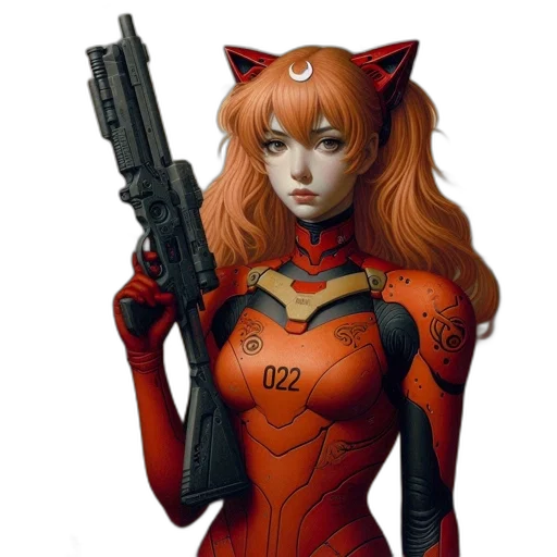 weapon, robot, comic book art, concept art transparent PNG cut-out