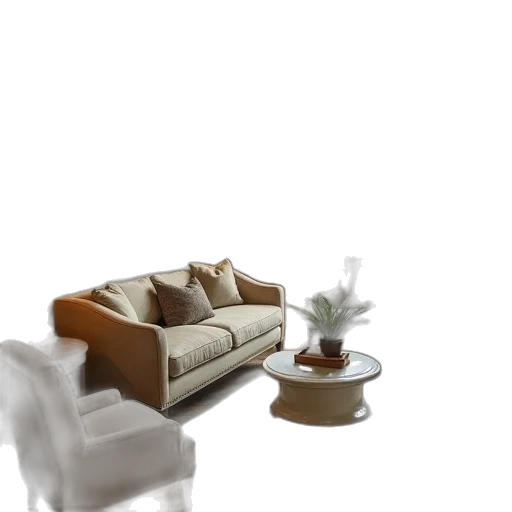 furniture, robot, crown, 3d render transparent PNG cut-out