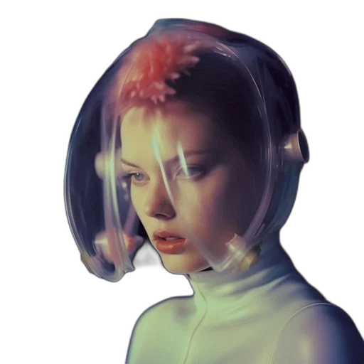 robot, face, hair, crown transparent PNG cut-out