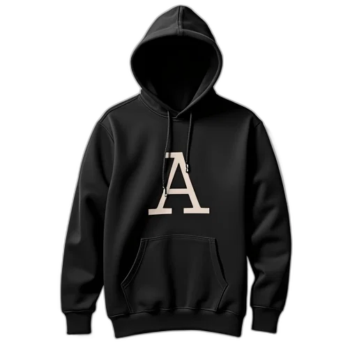 jacket, 3d render, black, hoodie transparent PNG cut-out