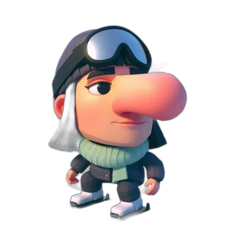 hat, face, animal, staff transparent PNG cut-out