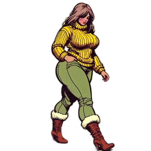 jacket, comic book art, pixel art, concept art transparent PNG cut-out