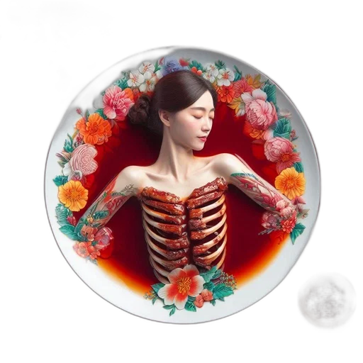 jewelry, dress, photorealistic, oil painting transparent PNG cut-out