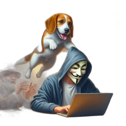 mask, animal, concept art, cyberpunk transparent PNG cut-out
