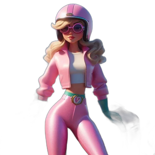 concept art, 3d render, comic book art, vaporwave transparent PNG cut-out