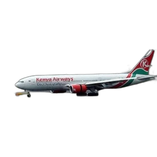 kenya, airways, airplane, runway transparent PNG cut-out