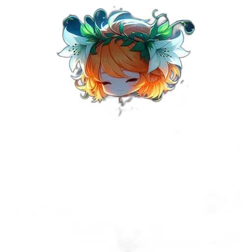 crown, mask, staff, flower transparent PNG cut-out