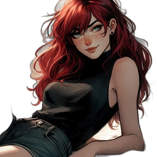 dress, comic book art, fantasy art, watercolor transparent PNG cut-out