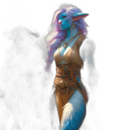 dragon, staff, creature, dress transparent PNG cut-out