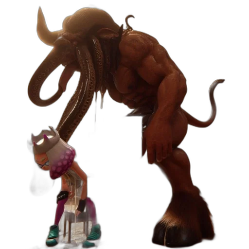 creature, animal, concept art, 3d render transparent PNG cut-out