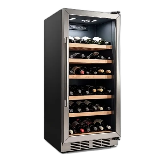 modern, wine, cooler, sleek transparent PNG cut-out