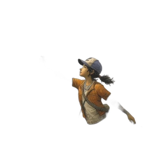 hat, staff, creature, robot transparent PNG cut-out
