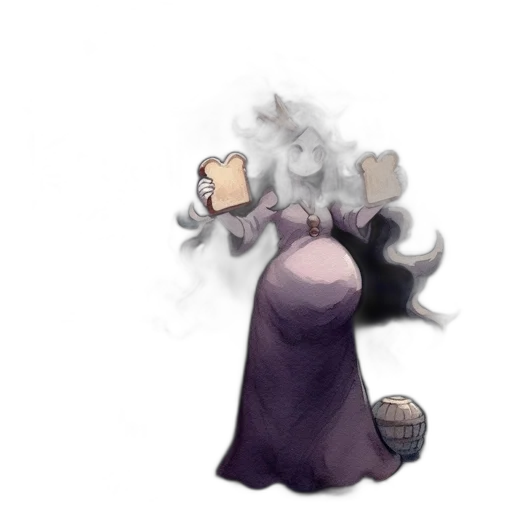 dress, staff, mask, crown transparent PNG cut-out