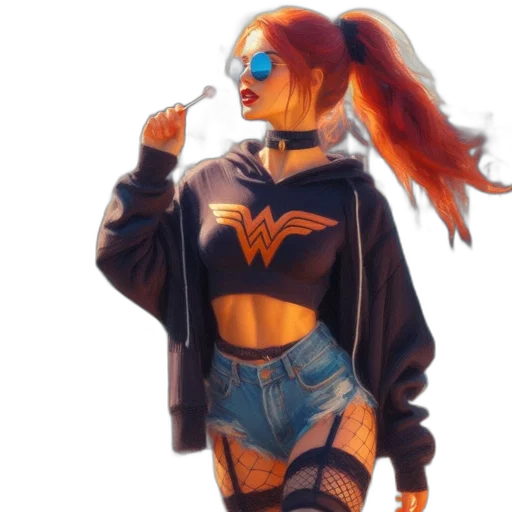 jacket, comic book art, concept art, cyberpunk transparent PNG cut-out