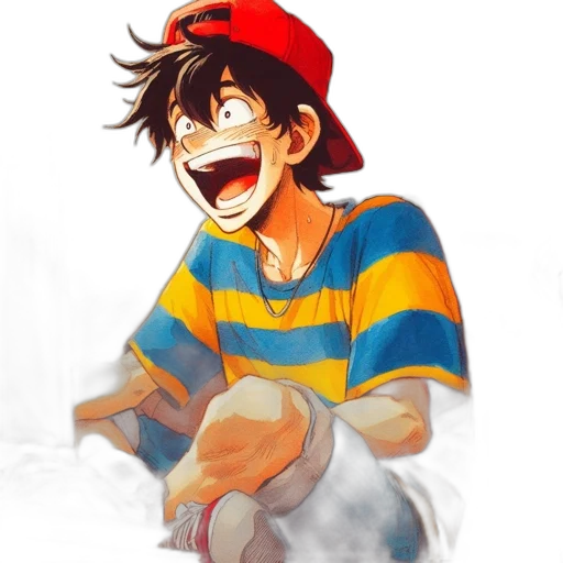 hat, watercolor, anime, pixel art transparent PNG cut-out