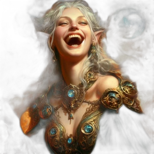 face, fantasy art, concept art, photorealistic transparent PNG cut-out