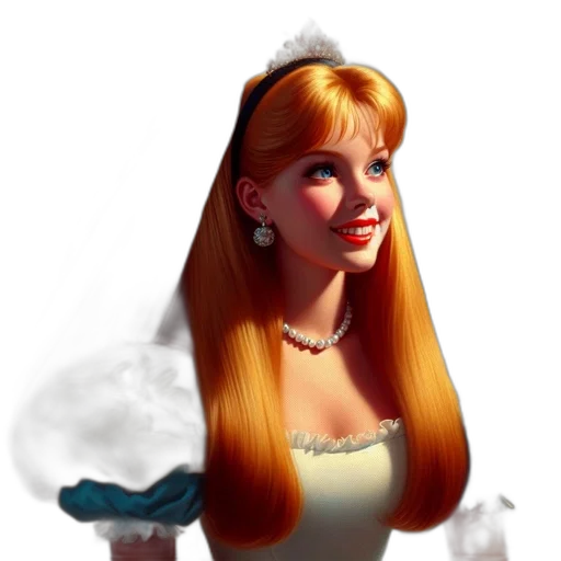 crown, dress, staff, face transparent PNG cut-out