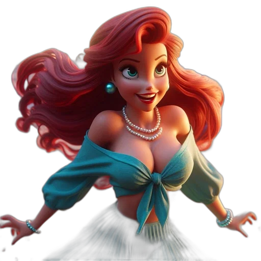 dress, jewelry, 3d render, fantasy art transparent PNG cut-out