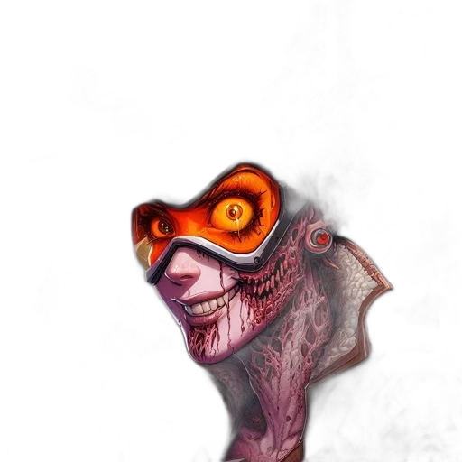 creature, mask, face, dragon transparent PNG cut-out