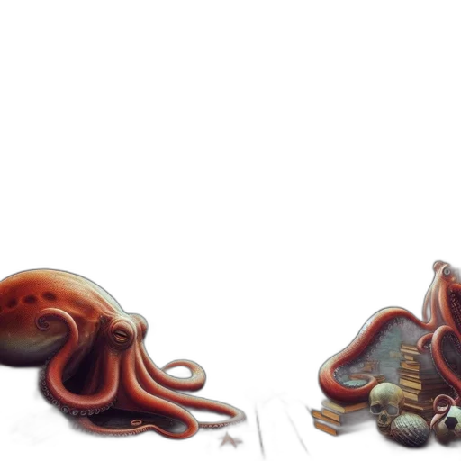 creature, animal, concept art, watercolor transparent PNG cut-out