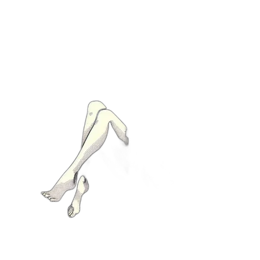 shoes, dress, creature, hair transparent PNG cut-out