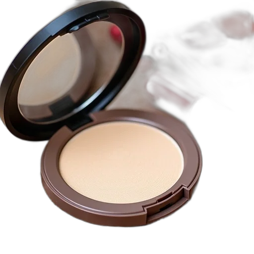 earth tones, makeup, compact, mirror transparent PNG cut-out