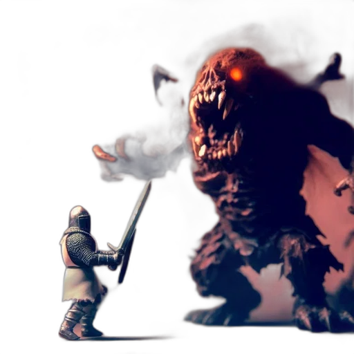 dragon, creature, sword, weapon transparent PNG cut-out