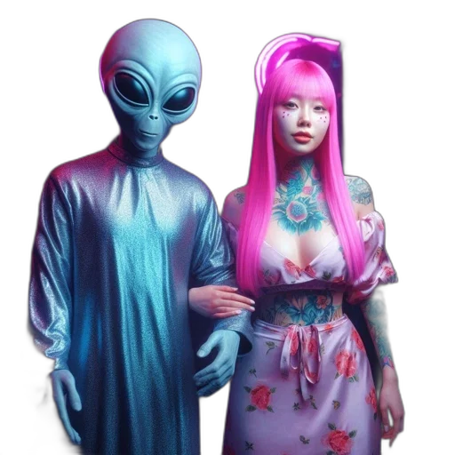 dress, robot, creature, concept art transparent PNG cut-out