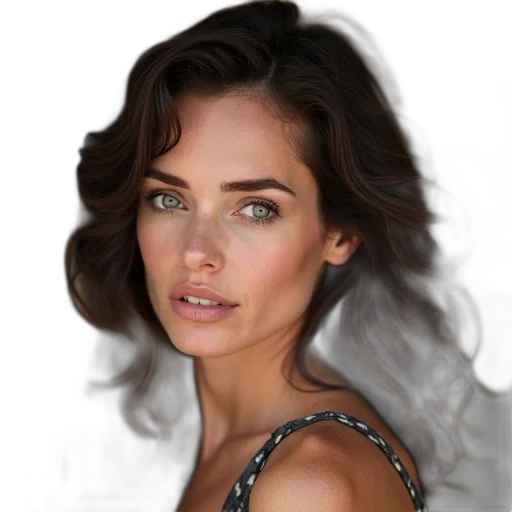 face, hair, jewelry, dress transparent PNG cut-out