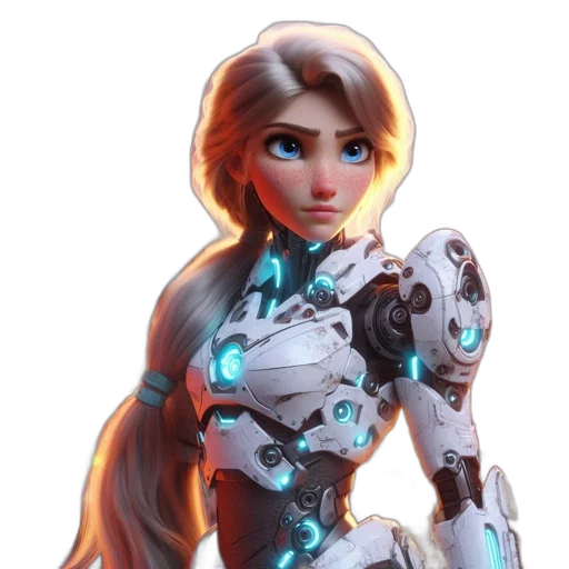 robot, weapon, dress, staff transparent PNG cut-out