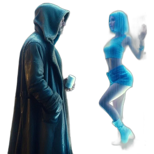 jacket, concept art, comic book art, cyberpunk transparent PNG cut-out