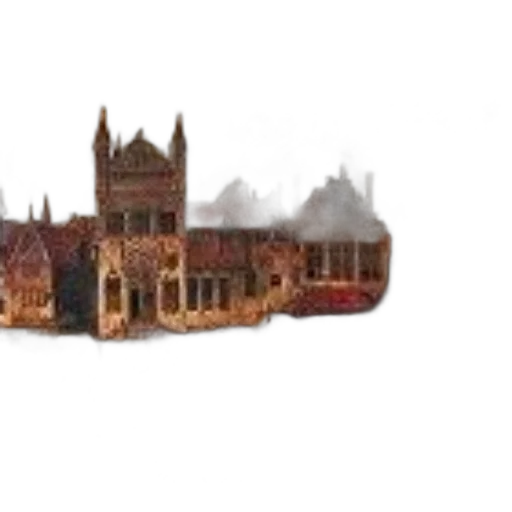 building, crown, 3d render, concept art transparent PNG cut-out