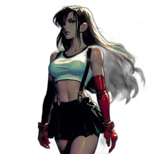 comic book art, concept art, cyberpunk, anime transparent PNG cut-out