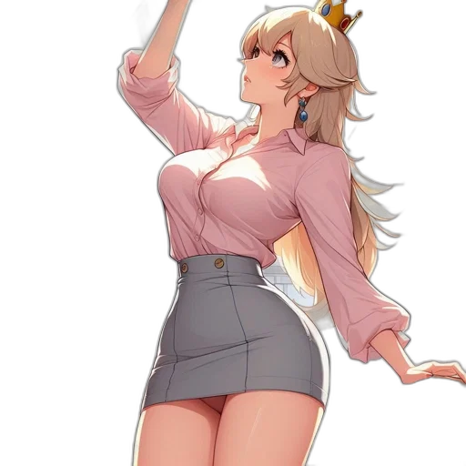 dress, staff, jacket, crown transparent PNG cut-out
