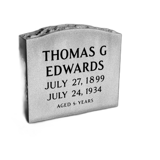grayscale, image, gravestone, name transparent PNG cut-out