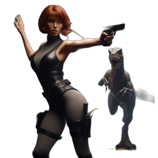 weapon, concept art, cyberpunk, 3d render transparent PNG cut-out