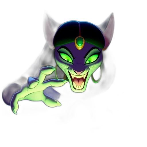 creature, mask, staff, dragon transparent PNG cut-out