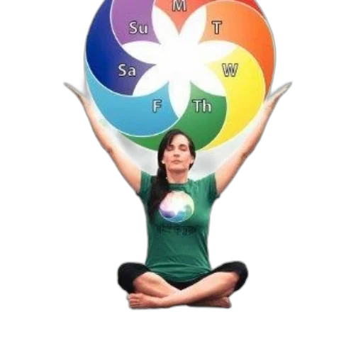 poster, spiral, yoga, features transparent PNG cut-out