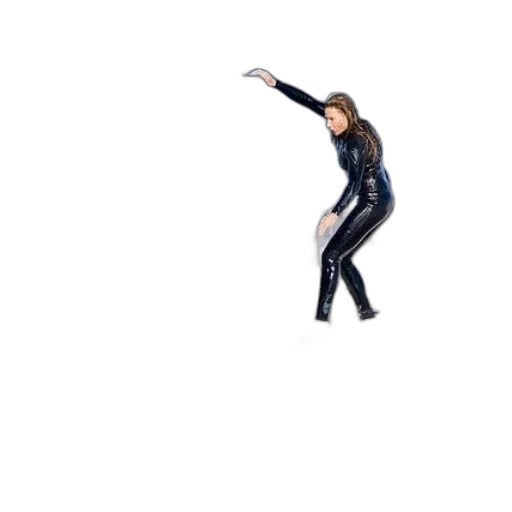 hair, jacket, staff, creature transparent PNG cut-out