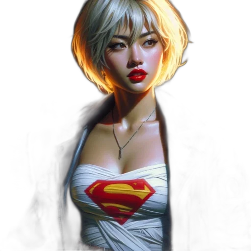 face, comic book art, photorealistic, fantasy art transparent PNG cut-out