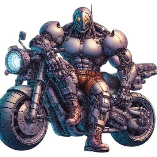robot, weapon, concept art, comic book art transparent PNG cut-out