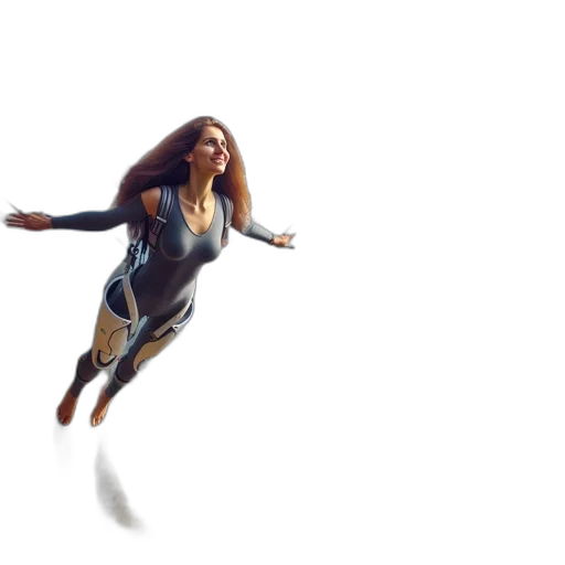hair, concept art, comic book art, 3d render transparent PNG cut-out