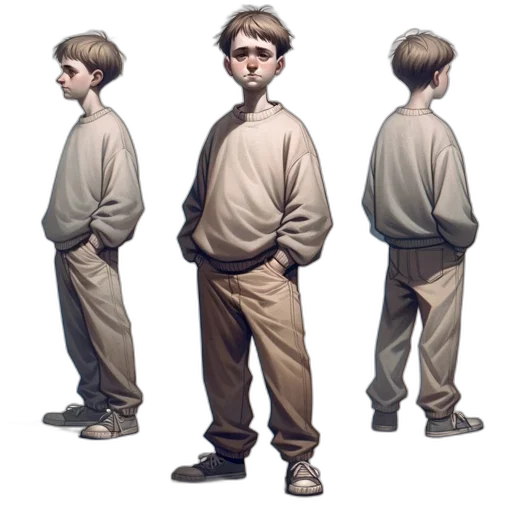jacket, staff, face, creature transparent PNG cut-out