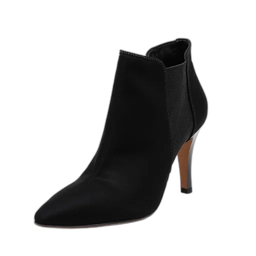 shoes, black, high-heeled, shoe transparent PNG cut-out