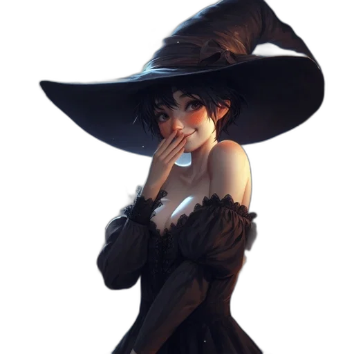 hat, dress, staff, mask transparent PNG cut-out