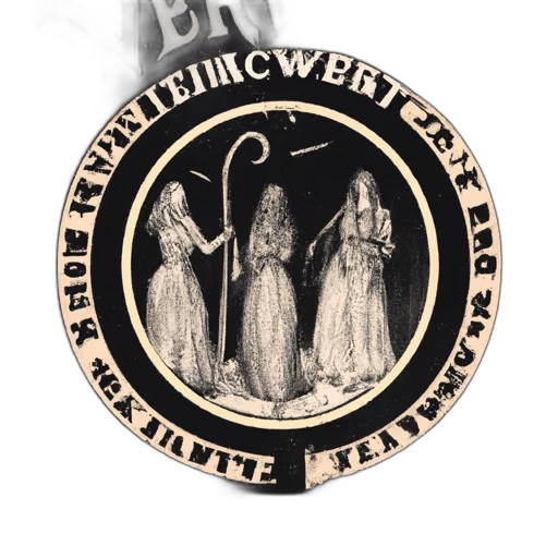 jewelry, staff, crown, vintage-styled transparent PNG cut-out