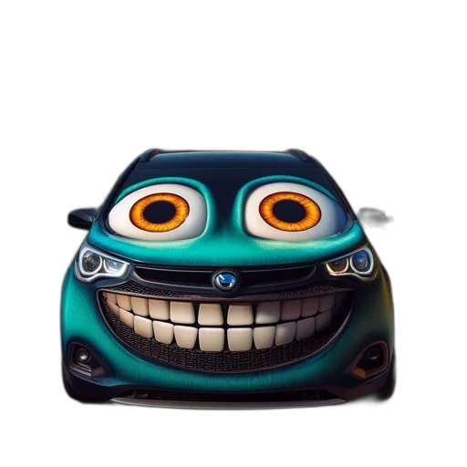 car, robot, mask, face transparent PNG cut-out