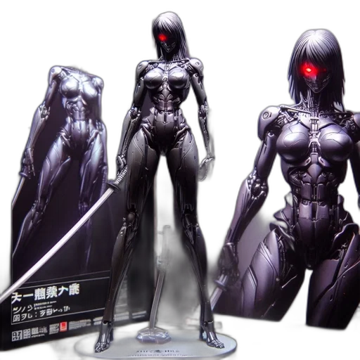 concept art, comic book art, cyberpunk, 3d render transparent PNG cut-out