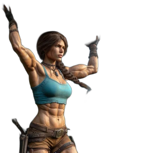 concept art, cyberpunk, 3d render, fantasy art transparent PNG cut-out