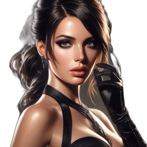 face, photorealistic, comic book art, fantasy art transparent PNG cut-out